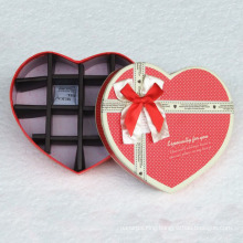 Heart Shape Chocolate Box with Paper Divider